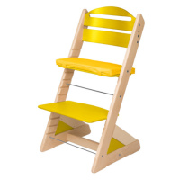 Dětská rostoucí židle JITRO PLUS bukovo - žlutá