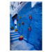 Fotografie Alleyway in Chefchaouen, Morocoo, AscentXmedia, 26.7 × 40 cm