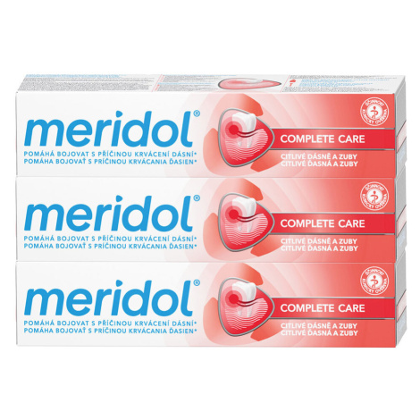 MERIDOL Complete Care zubní pasta 3x 75ml