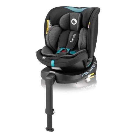 Lionelo Lionelo - Autosedačka se základnou otočná NAVY i-Size 40-150 cm černá/tyrkysová