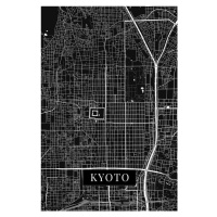 Mapa Kjóto black, (26.7 x 40 cm)