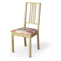 Dekoria Potah na sedák židle Börje, pozadí režné, červené postavy, potah sedák židle Börje, Avig