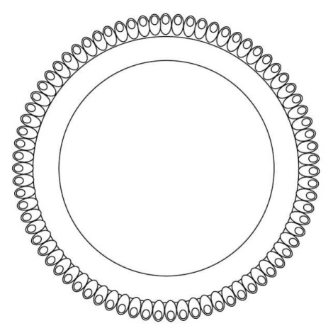 Tác plastový bílý, kruh 34cm - ALCAS