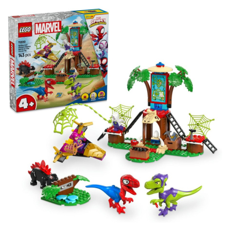 LEGO® Marvel Spidey 11200 Spidey, Gobby a raptoří bitva na základně na stromě