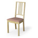 Dekoria Potah na sedák židle Börje, červeno - bílá - pruhy, potah sedák židle Börje, Quadro, 136