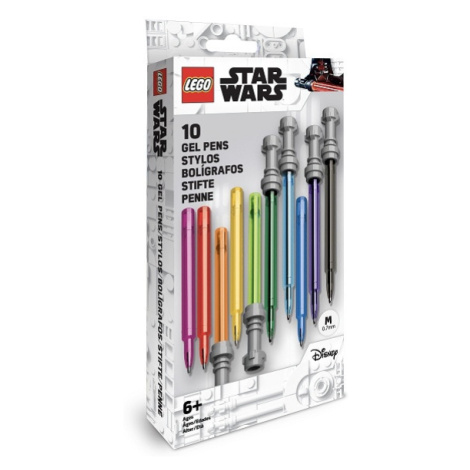 LEGO STATIONERY - Star Wars Set Gelových per, světelný meč - 10 ks