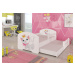 Dětská postel s obrázky - čelo Pepe II bar Rozměr: 160 x 80 cm, Obrázek: Kočička Marie