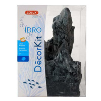 Zolux Dekorace do akvárií IDRO KIT BLACK STONE L 17,5 x15x27cm