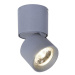 ACA Lighting bodové svítidlo nástěnné LED 5W COB 80° 3000K 400LM šedá hliník D5,6XH10CM PLUTO RA