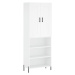 vidaXL Skříň highboard bílá 69,5 x 34 x 180 cm kompozitní dřevo