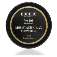 Noberu of Sweden No 101 Sandalwood Moustache Wax Strong Hold - silně fixační vosk na vousy, 25 m