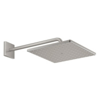 Hlavová sprcha GROHE Rainshower Cube na stěnu včetně sprchového ramena supersteel 26564DC0