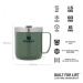 STANLEY® Termo hrnek STANLEY Camp Mug Legendary Classic 350ml - zelený