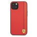 Ferrari FESAXHCP13MRE hard silikonové pouzdro iPhone 13 6.1" red On Track Carbon Stripe
