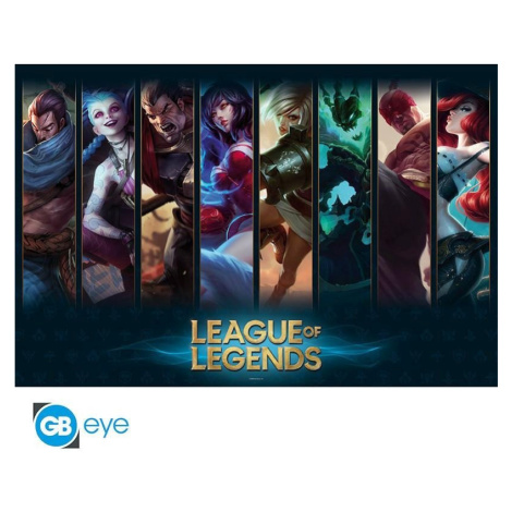 League of Legends Plakát Maxi: Champions 91,5 x 61 cm ABY STYLE