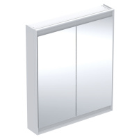 Geberit ONE - Zrcadlová skříňka s LED osvětlením, 750x900x150 mm, 2 dvířka, bílá 505.812.00.2