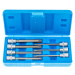 Zástrčné hlavice TORX 3/8", rozměry T25 - T60, prodloužené 110 mm, sada 7 ks - SATRA