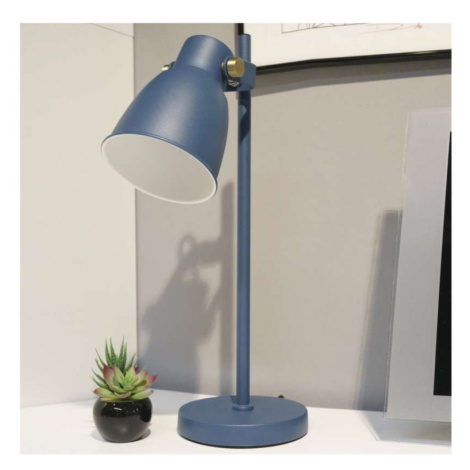 Stolní lampa JULIAN na žárovku E27, modrá EMOS