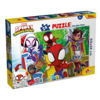 Oboustranné podlahové puzzle 24 dílků Marvel Spidey Tohle je tým! LISCIANI 99665