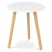 Konferenční stolek VOLTO — bambus, přírodní / bílá