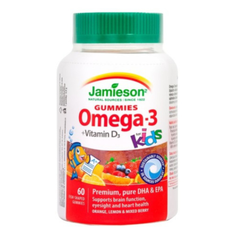 JAMIESON Omega-3 Kids Gummies želatinové pastilky 60ks