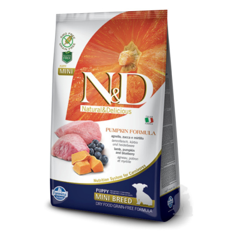 N&D Pumpkin DOG Puppy Mini Lamb & Blueberry 7kg Konzerva N&D ZDARMA