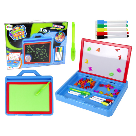 mamido  Magnetická kreslící tabule 2v1 se svítícími barvami