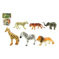 Teddies Zvířátka safari 6ks plast 10cm v sáčku