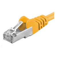 PREMIUMCORD Patch kabel CAT6a S-FTP, RJ45-RJ45, AWG 26/7 0, 25m žlutá