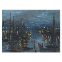 Obrazová reprodukce The Port of Le Havre, Night Effect; Le Port de Havre, effet du Nuit, Monet, 