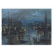 Obrazová reprodukce The Port of Le Havre, Night Effect; Le Port de Havre, effet du Nuit, Monet, 