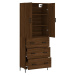 vidaXL Skříň highboard hnědý dub 69,5 x 34 x 180 cm kompozitní dřevo