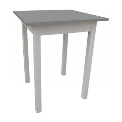 Dede Kuchyňský stůl MINI 60 x 60 cm -  šedá / bílá