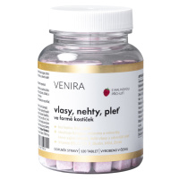 Venira Vlasy, nehty, pleť ve formě srdíček malina 120 tablet