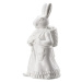 Rosenthal velikonoční figurka paní Zajícová s nůší, Easter Bunny Friends, 13,5 cm, bílá