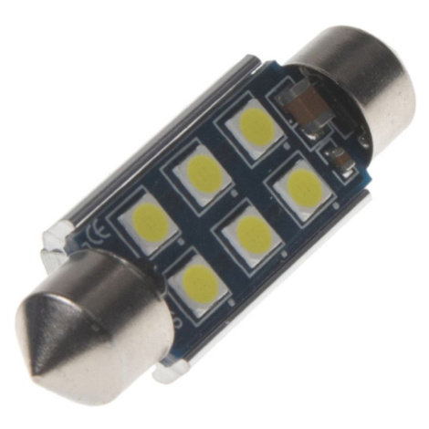 Žárovka LED diodová 12V / sufit 39mm / bílá / 6x LED 3030SMD Aroso