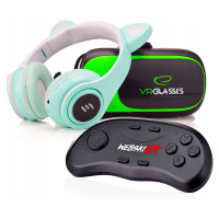 dárek Pro Chlapce Brýle Vr 360 Až 7 Palců +sluchátka Gamepad Bluetooth