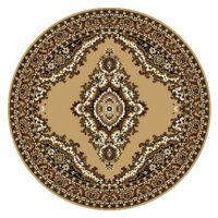Alfa Carpets Kusový koberec Teheran T-102 beige kruh