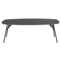 Černý konferenční stolek s keramickou deskou 60x120 cm Caracas – Actona