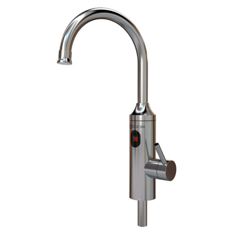 ELIZ E31 vodovodní baterie s integrovaným ohřevem vody 3,3kW a obloukovým ramenem , povrch jemně ELÍZ