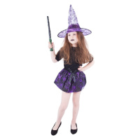 RAPPA Dětská sukně pavučina s kloboukem čarodějnice / Halloween