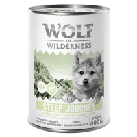 Wolf of Wilderness konzervy 6 x 400 g , 5 + 1 zdarma! - Steep Journey - drůbež s jehněčím