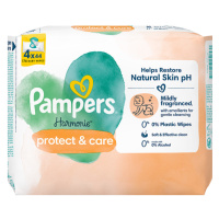 Pampers Harmonie Protect & Care Dětské Čisticí Ubrousky 4 Balení = 176 Ubrousků