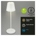 BRILONER LED nabíjecí stolní lampa 38 cm 2,6W 280lm bílé IP44 BRILO 7438-016