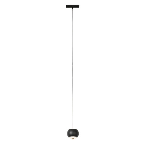 Moderní černá závěsná lampa pro jednofázový kolejnicový systém včetně LED - Magnetic Lance QAZQA