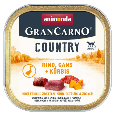 animonda GranCarno Country Adult hovězí a husa s dýní 22 × 150 g