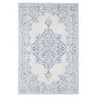 Modro-krémový venkovní koberec NORTHRUGS Tilos, 200 x 290 cm