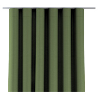 Dekoria Závěs na řasící pásce wave, zelená strukturální, Blackout 300 cm, 269-15