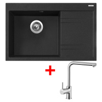 Sinks RIM 780 L Granblack + Elka RIM 780 L Granblack + Elka