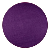 Hanse Home Collection Kusový koberec Nasty 101150 Purple kruh 200 × 200 cm